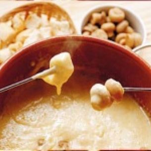 Fondue de champiñones