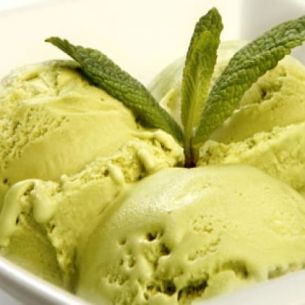 Helado de menta